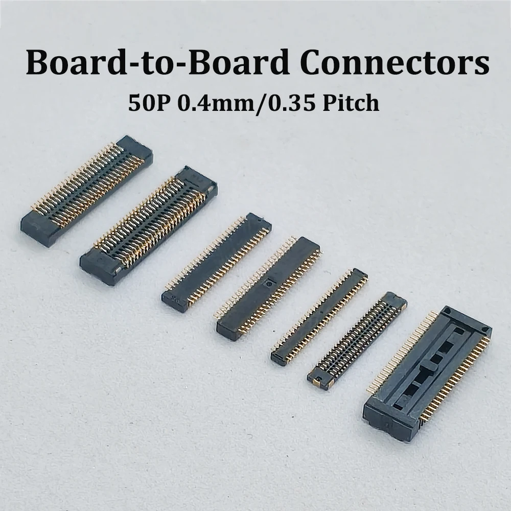 5 Stück Original Neue 50P 0,4 0,35 Pitch Board-to-Board-Steckverbinder 50-Pin für Garmin 1030 GPS FPC Reparaturteile 50 Pin 0,4mm Abstand – Detail 1