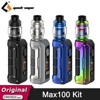 Original GeekVape Max100 Kit 100W Box Mod Vape 5.5ML Z Sub ohm 2021 Tank Electronic Cigarette Vaporizer Fit 21700/18650 Battery