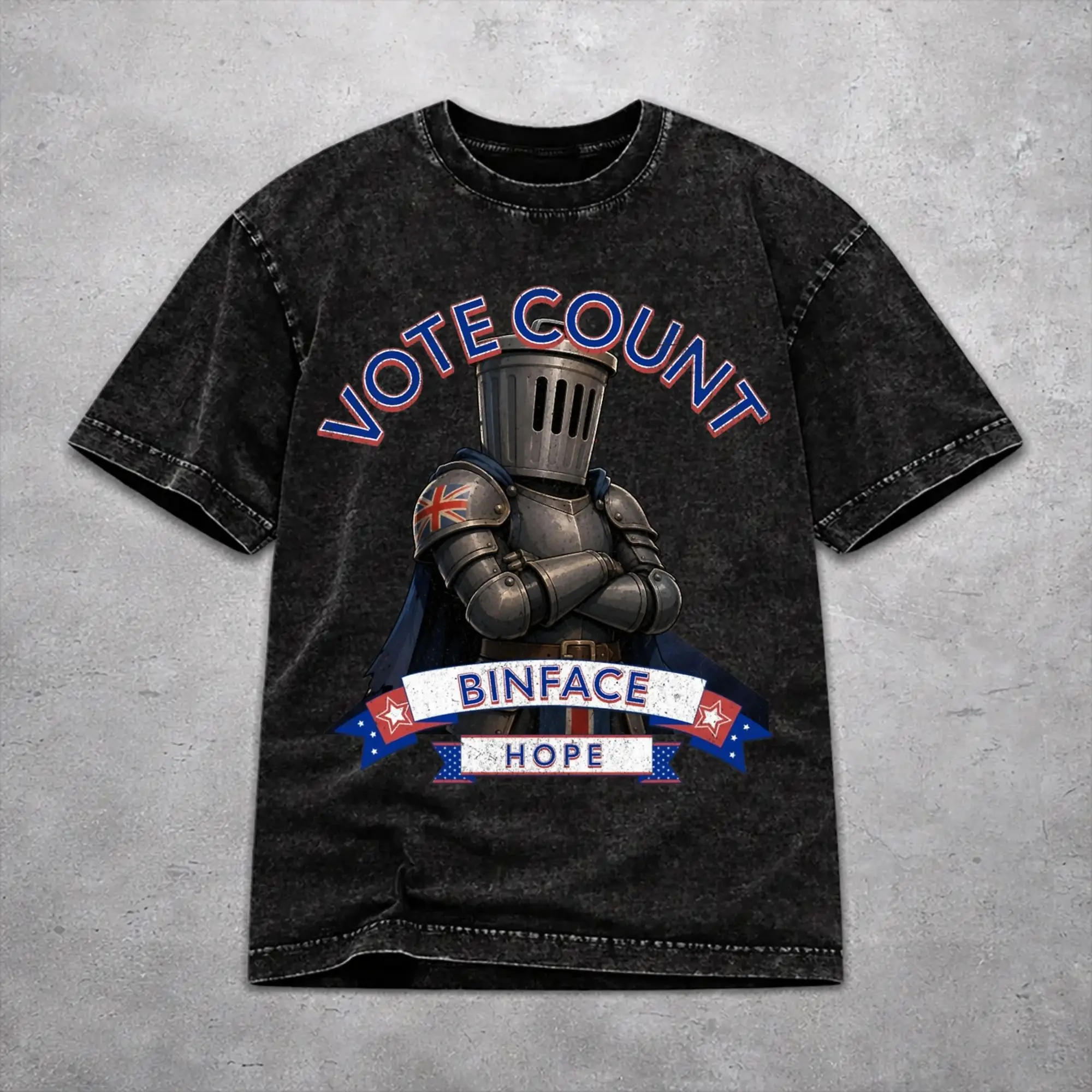 Vote Count Binface For Prime Minister  T Shirt Vintage Style For Men Women Pure Cotton Tee Shirts Clothes