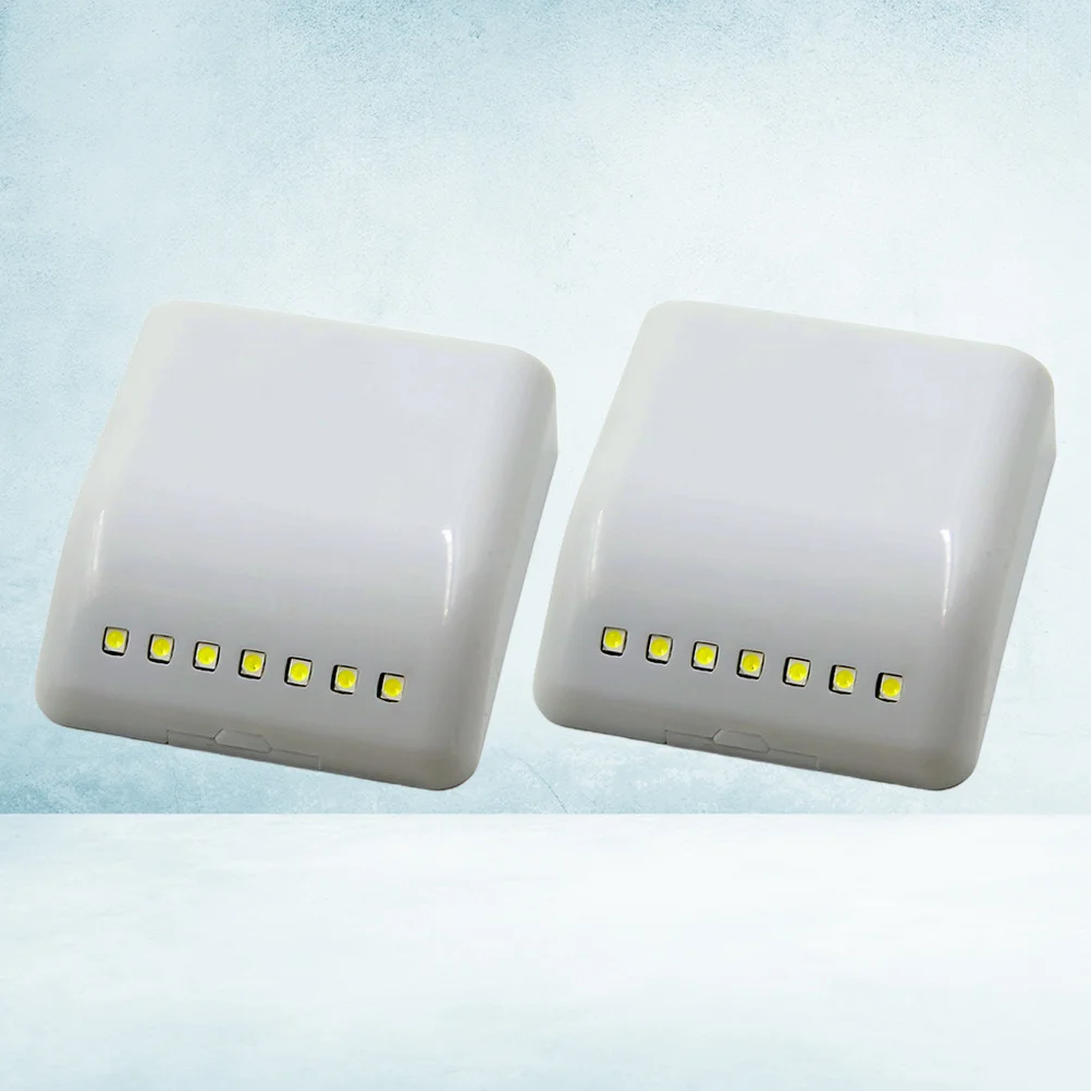 2 قطعة التعريفي الذكي LED إضاءة الخزانة 7LED الاستشعار عصا لخزانة ملابس بأدراج توفير الطاقة ليلة استخدام إضاءة الخزانة