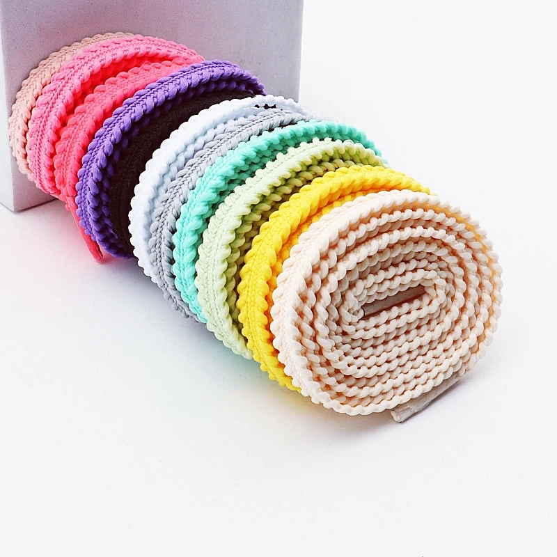 1Pair 6mm Flat Shoelaces Sneakers tennis Casual Shoe laces Anti slip Rope Shoelace for Shoes Accessories 120/140/160CM image 2