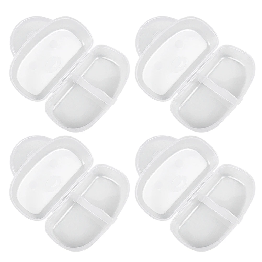 

4 Pcs Pacifier Storage Box Case Container Holder Baby Toddler Newborn Clean Travel Stroller Diaper Bag House Teether