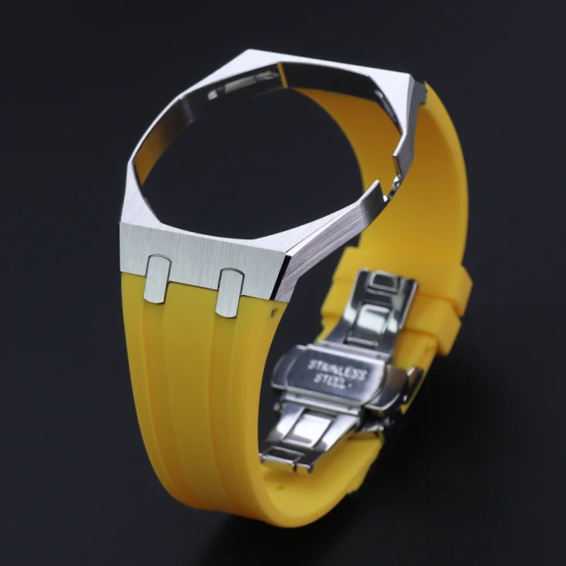Stainless Steel Watch Case And Strap Mod Kit For Swatch X AP Royal Pop Pocket Changer To Wristwatch Personalized Accessories