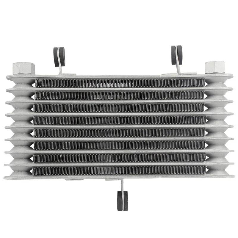 Motorcycle Aluminum 8 Row Cooling Radiator Engine Oil Cooler +Fan Cooling Radiator For 125CC-250CC Motorcycle Dirt Bike ATV