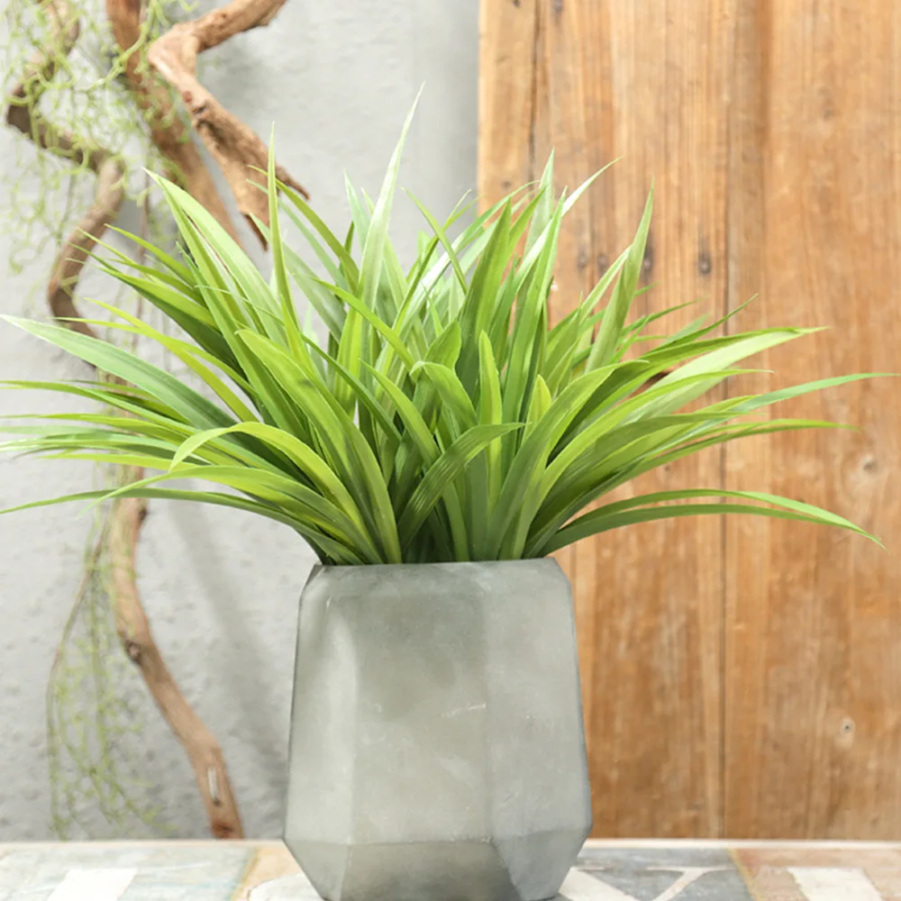 40-46cm Artificial Bracketplant Plants Bouquet Tropical Palm Fake Orchid Plants Plastic Green Plant Leaves For Home Garden Decor