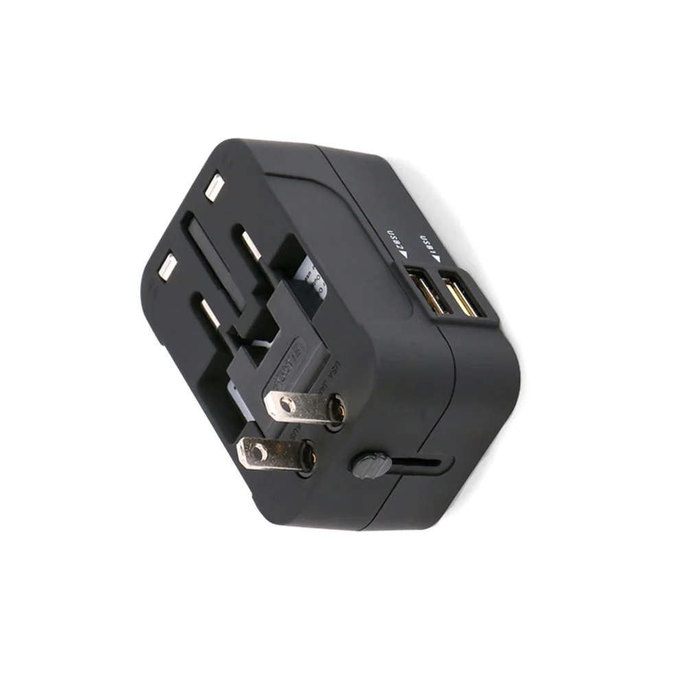 

Travel Adapter Worldwide All in One Universal Power Plug Adapter Dual USB Ports Eu Us Uk Au for Cell Phones Computers