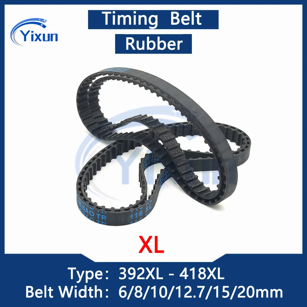 

XL Loop Timing Belt 392XL 394XL 396XL 398XL 400XL 402XL 404XL 406XL 408XL 410XL 412XL 414XL 416XL 418XL Width 6-20mm Drive Belt