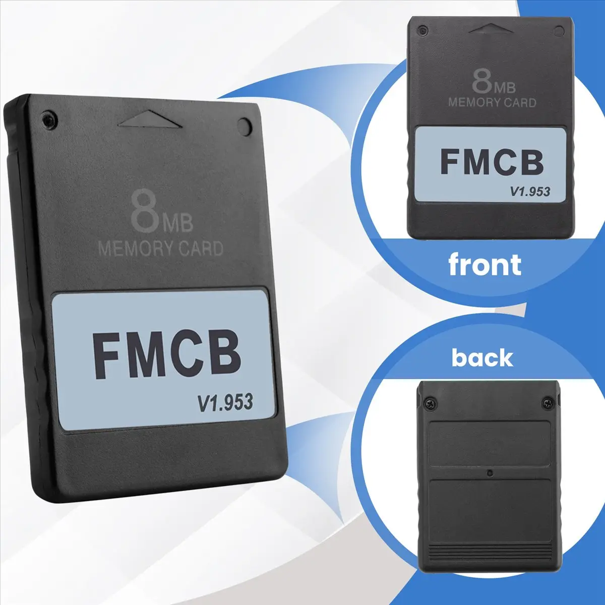 FMCB Free McBoot Card V1.953 for PS2 -2 Memory Card OPL Boot(8MB)