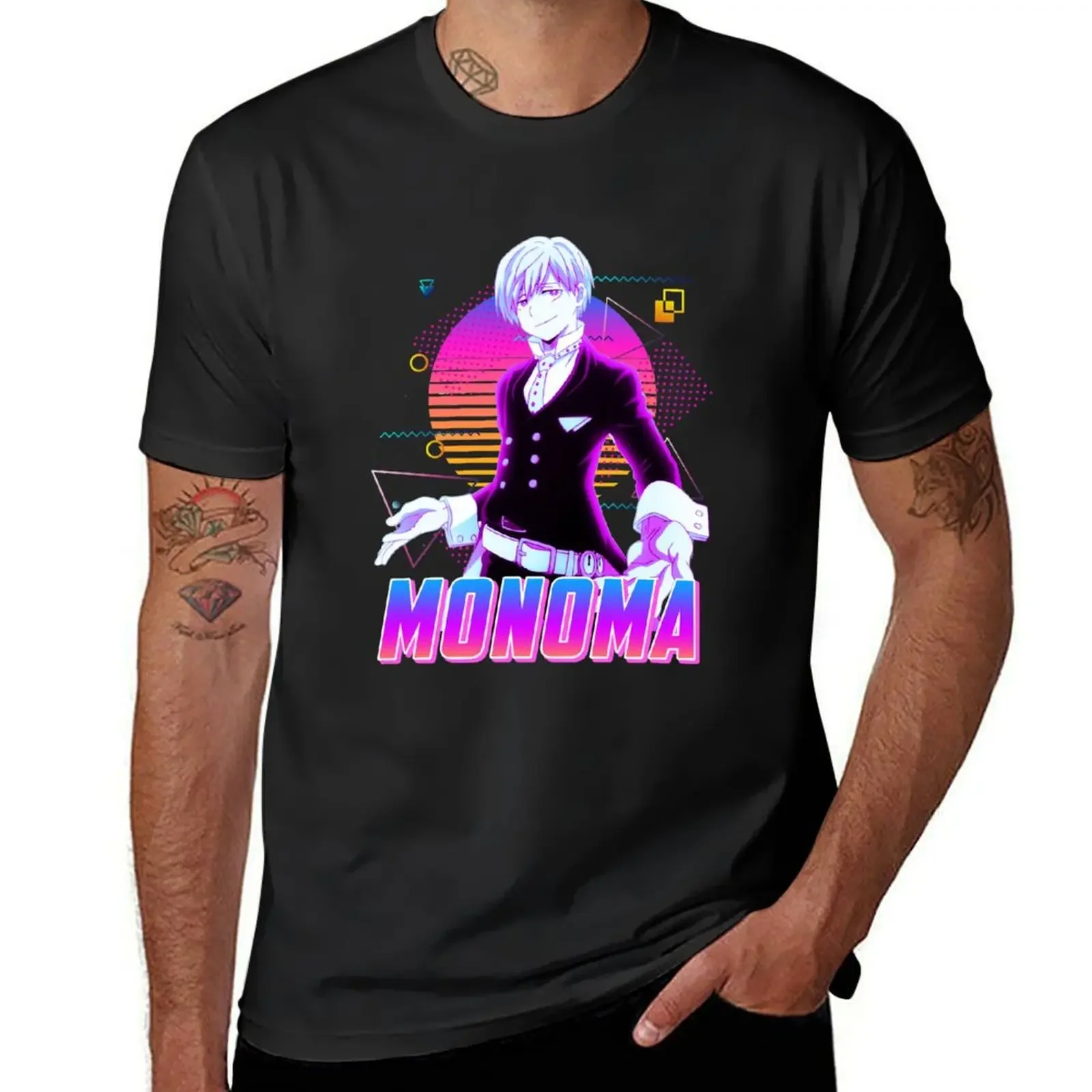 Monoma Neito - Retro Art T-Shirt baggy shirts kawaii clothes blacks custom t shirt slim fit t shirts for men