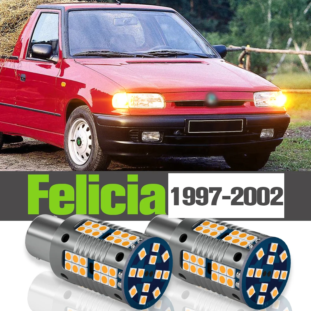 

2x LED Turn Signal Light Accessories Lamp For Skoda Felicia 1997-2002 1998 1999 2000 2001