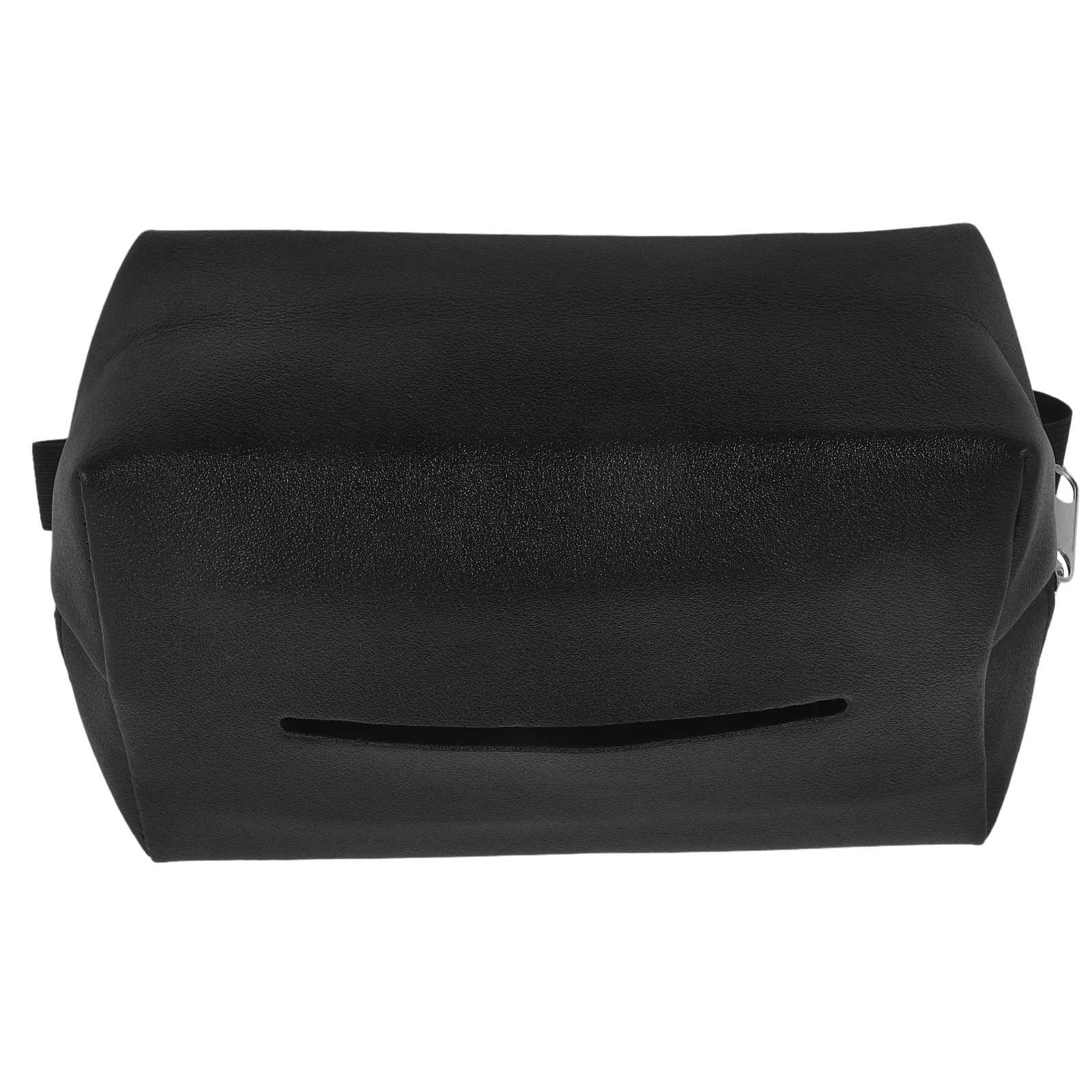 

Tissue Holder Back Sun Visor Pu Material Hanging Design Easy Install Rear Seat Organizer Car Trunk Storage Solution Compatible