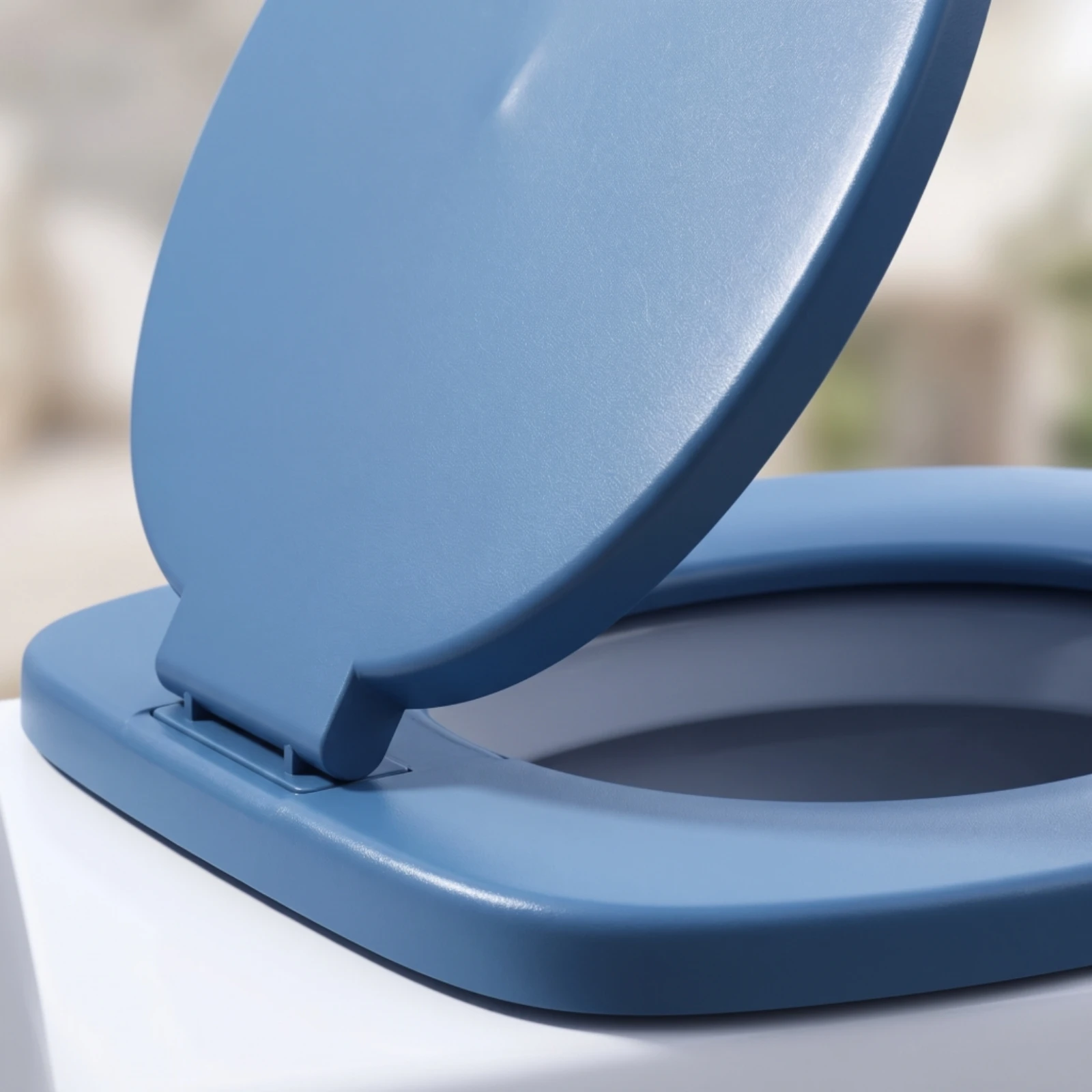 Bucket Toilet Seat with Lid Hinged Toilet Seat with Lid Compact Hygienic