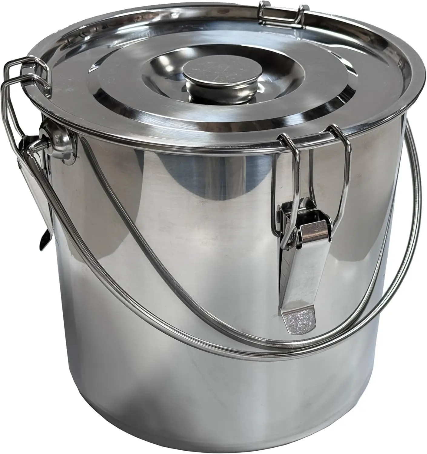 Outdoor Charcoal Extinguishing and Ash Collection: Heavy Duty Stainless Steel 3 Gallon Bucket with Lockable Lid, Black