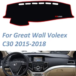 For Great Wall Voleex C30 2015 2016 2017 2018  Non Slip Dashboard Cover Mat Instrument Carpet Car Accessories