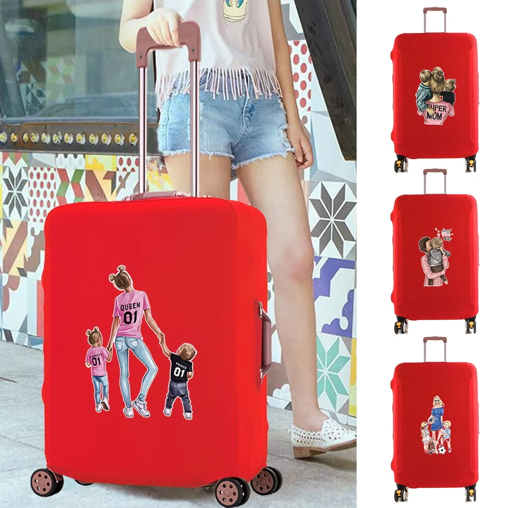 

Luggage Case Elasticity Dust-proof Trolley Protective Cases Mom Print Travel Accessory Cover Apply To 18-28 Inch Suitcase Covers