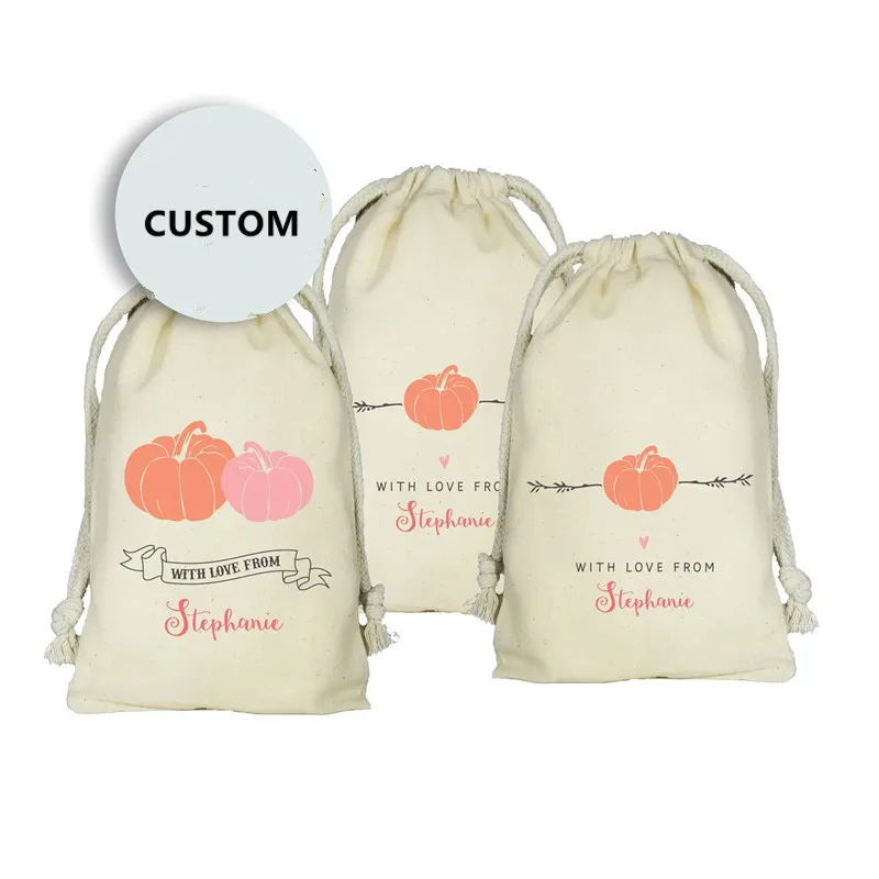 Our Little Pumpkin Party Favor Bags, Set of 20 Personalized Favor Bags, Fall Kid Birthday Theme, Pumpkin Party Favor Bags