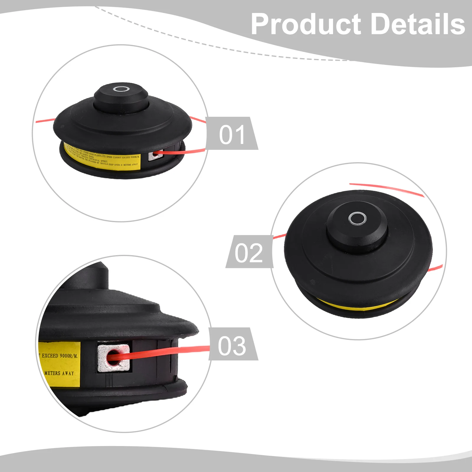 For FXMT152 Compatible Mowing Head Reliable Design with Improved Durability and Simple Automatic Thread Spooling