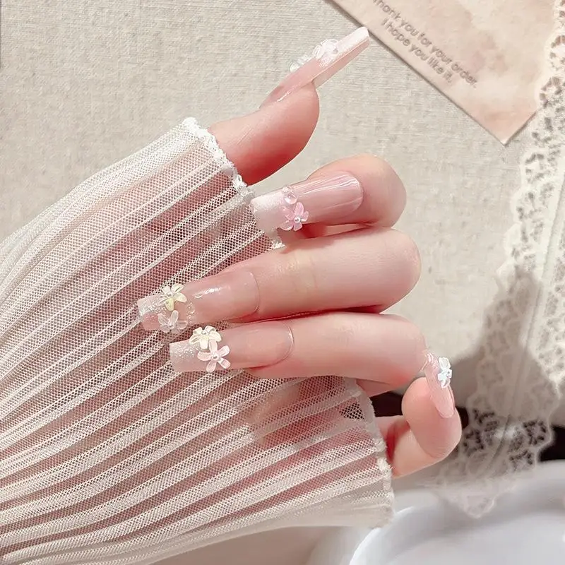 50 pezzi di fiori per nail art, ciondoli per unghie in resina, decorazione, decalcomanie di fiori di gelatina 3D, accessori per manicure estivi, fornitura per salone fai da te