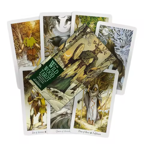 The Wild Wood Tarot Cards A 78 Oracle English Visions Divination Edition Deck Board Playing Game Cards