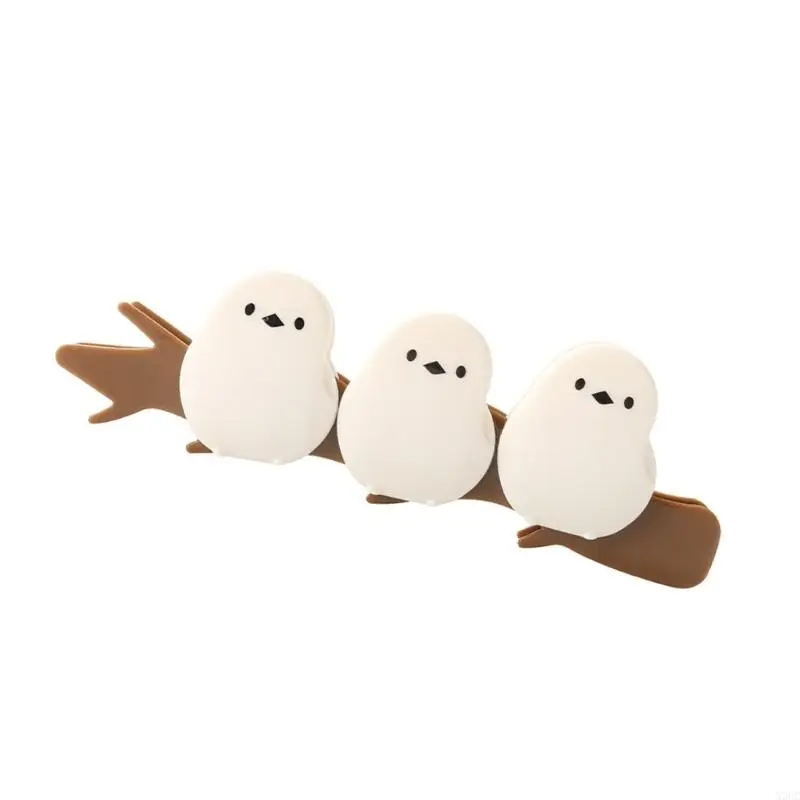 Bird-shaped Clip Strong Fridge Magnet Set for Sealing Snacks Bag X3UC