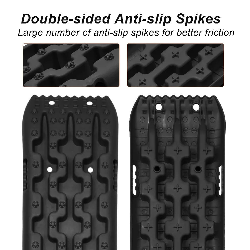 Traction Board, 2 Pieces Snow Offroad Rails Traction Aid, Track Tire Ladder for Mud, Sand Sheets for Motorhomes, Vehicles