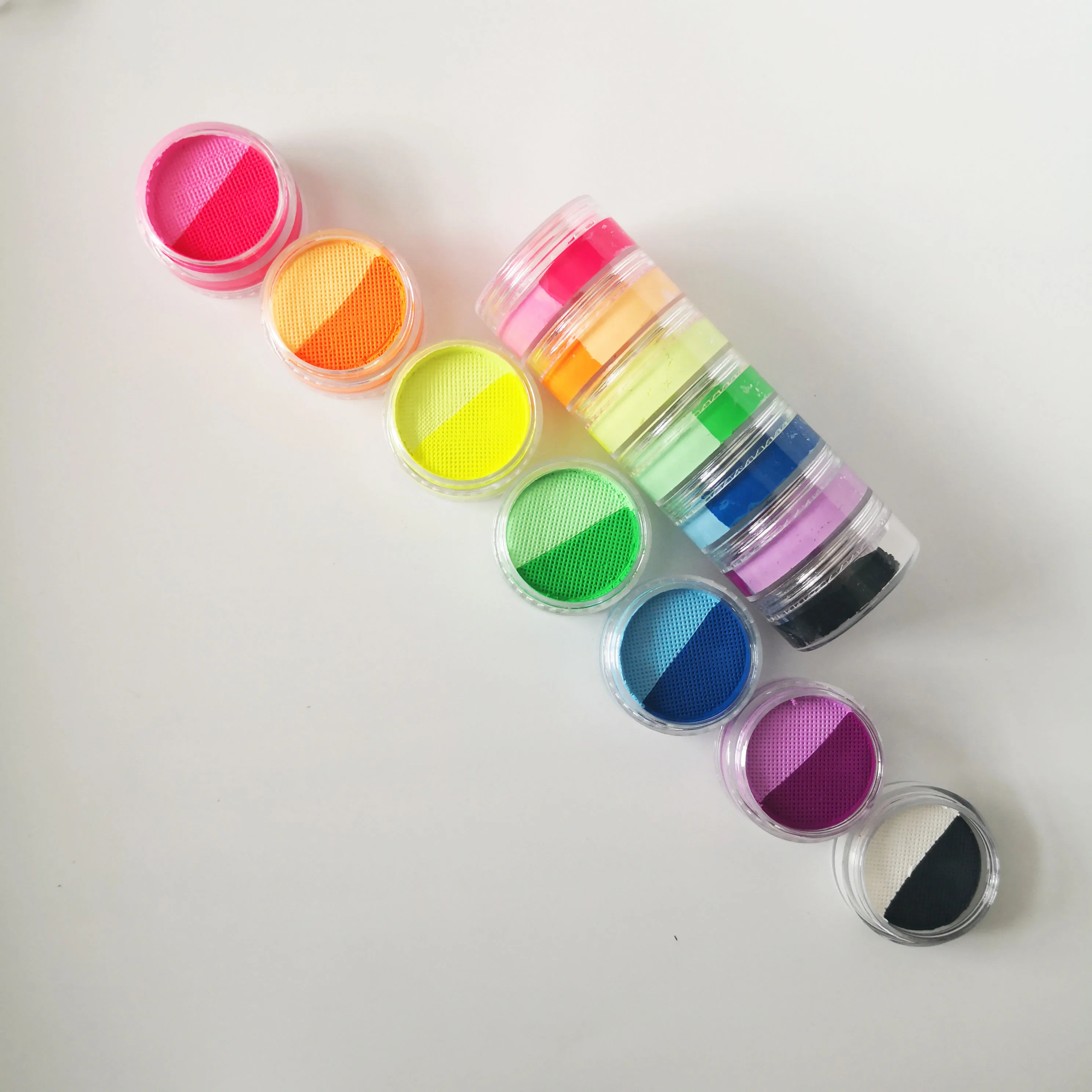 7-Layer Water Activated Liner Pearly Matte UV Pastel Body Painting Washable Easy Drawing For Children's DIY Face Painting Makeup