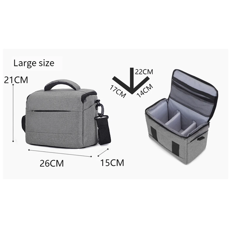 DSLR Camera Case Portable Photographer Photography For Equipment Crossbody Bag