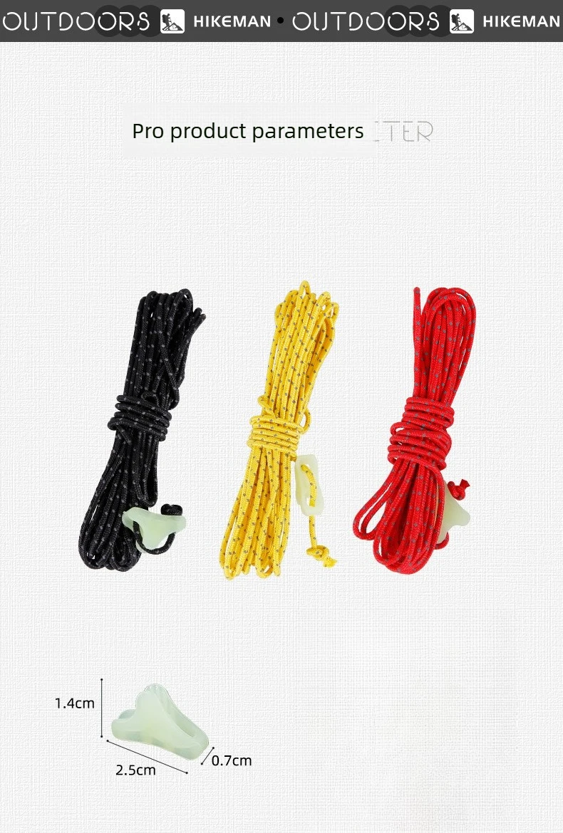2 mm x 4 m reflektierendes Dyneema-Abspannseil, Zeltseil, hochfestes UHMWPE, winddicht, für Camping, Plane, Überdachung, Outdoor, Wandern, Schnur, Pfahl-Set – Detail 10
