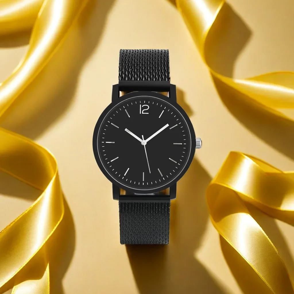 2 قطعة عشاق الساعات الفاخرة النساء ساعات يد العلامة التجارية السيدات ساعة كوارتز عادية الصلب ساعة يد نسائية Montre فام Relogio