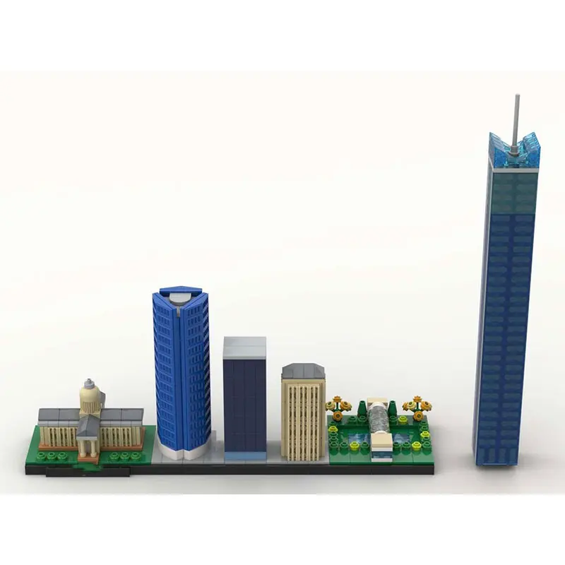 

Spot MOC-945 шт., современная архитектура, горизонт, сделай сам, сборка мелких частиц, строительные блоки, игрушка-головоломка, модель, подарочный набор, орнамент