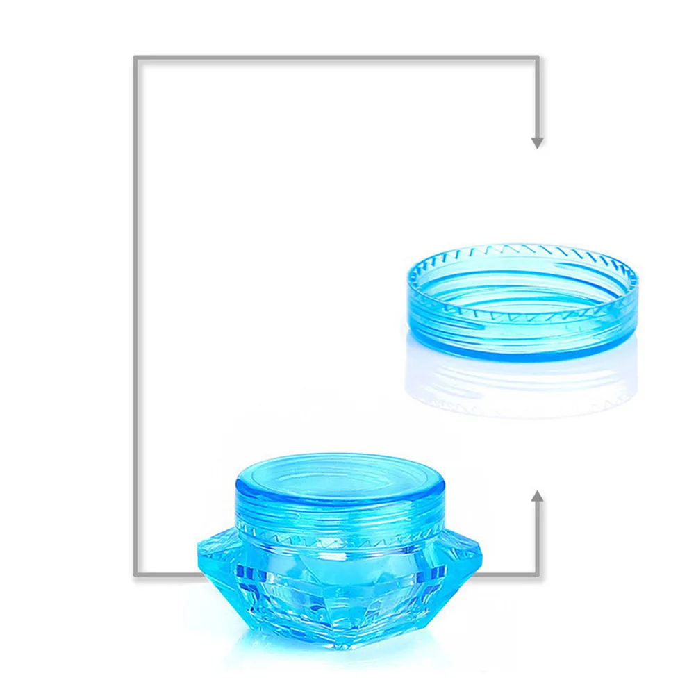 

40Pcs 5G Diamond Design Travel Bottle Set for Facial Cream Shampoo Lotion Small Empty Containers Random Color