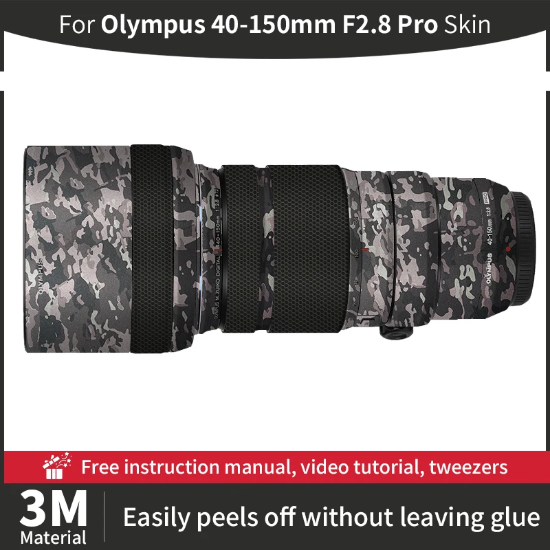 Film de protection anti-rayures pour objectif d'appareil photo, autocollant pour Olympus, 40-150mm, 40-150mm, F2.8 Pro