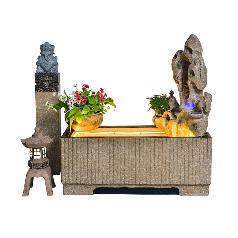 Large Courtyard Fountain Water System Fish Pond Company Entrance Rockery Ornament