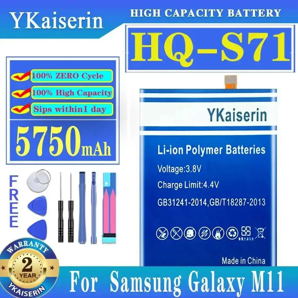 

Safe 5750Mah For Samsung Galaxy M11 Mobile Phone Battery HQ-S71