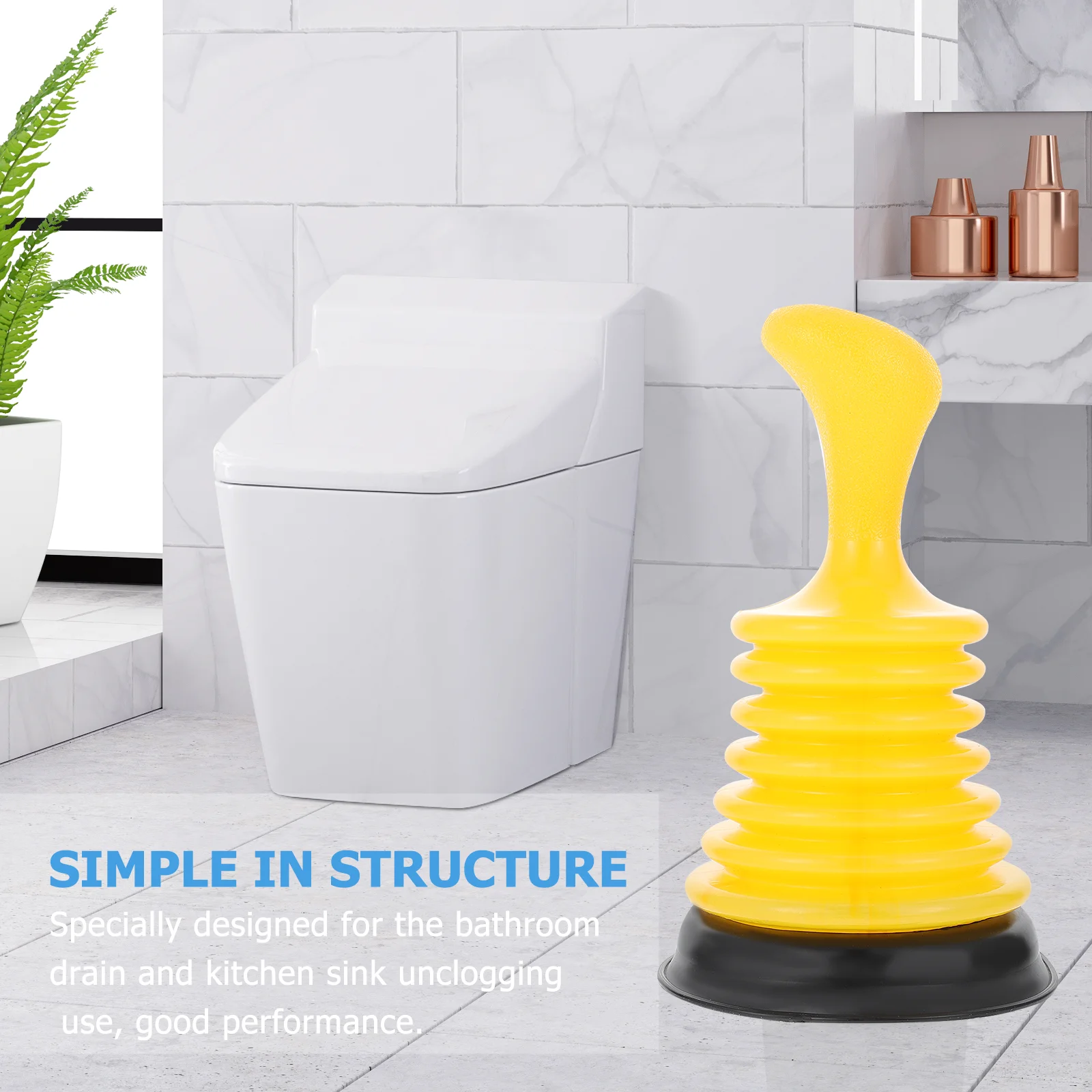 

2Pcs Effective Drain Plunger Tool Kitchen Sink Unclogger Bathroom Plumbing Accessory