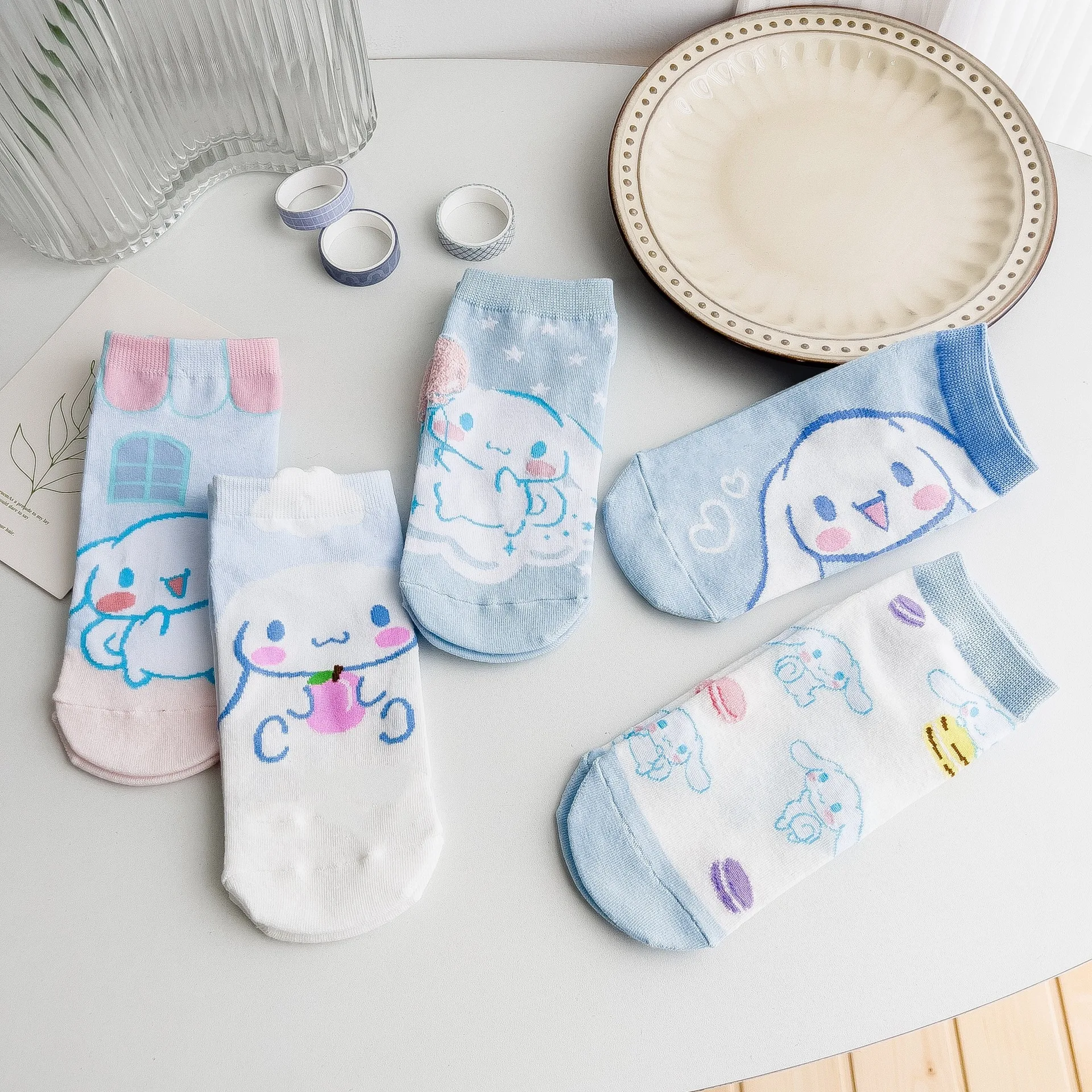 

Japanese Style Cute Dog Socks Women Cotton Spring Summer Cartoon Ankle Socks Korean Fashion