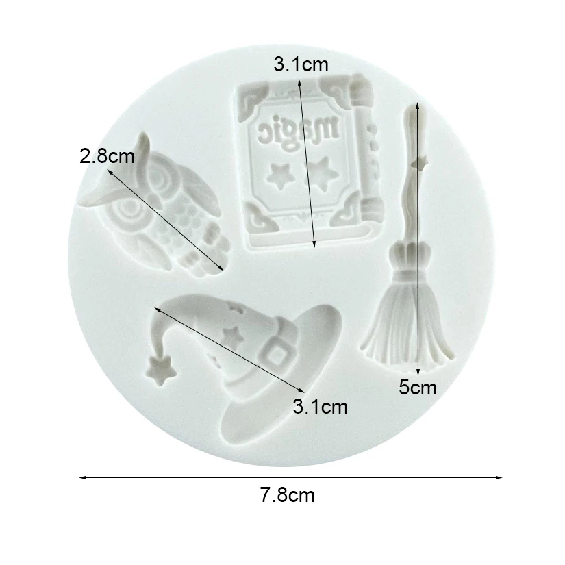 Magic Book Owl Silicone Sugarcraft Mold Cupcake Baking Mould Fondant Cake Decorating Tools - view 5