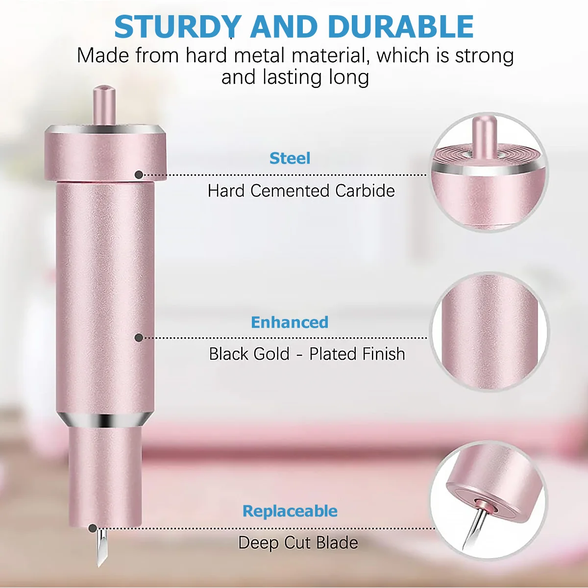 Blades For Cricut Explore 3/Air 2/Air/One/ Cricut Maker 3/Maker Sturdy Housing 30/45/60Degree Plotter Blades For Cricut Cutting