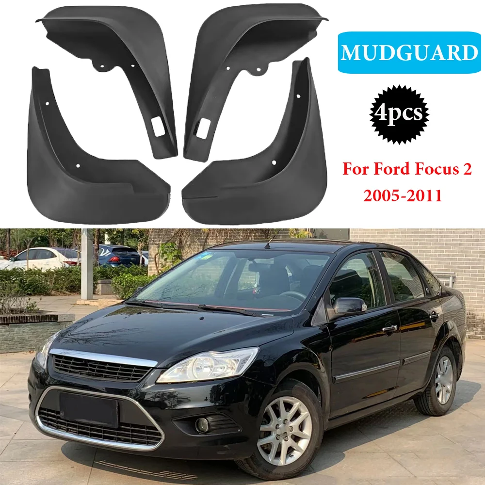 

Front Rear Splash Guards Fender For Ford Focus 2 MK2 MK2.5 Saloon Sedan 2006-2011 Mudguards Car Accessories Mud Flaps