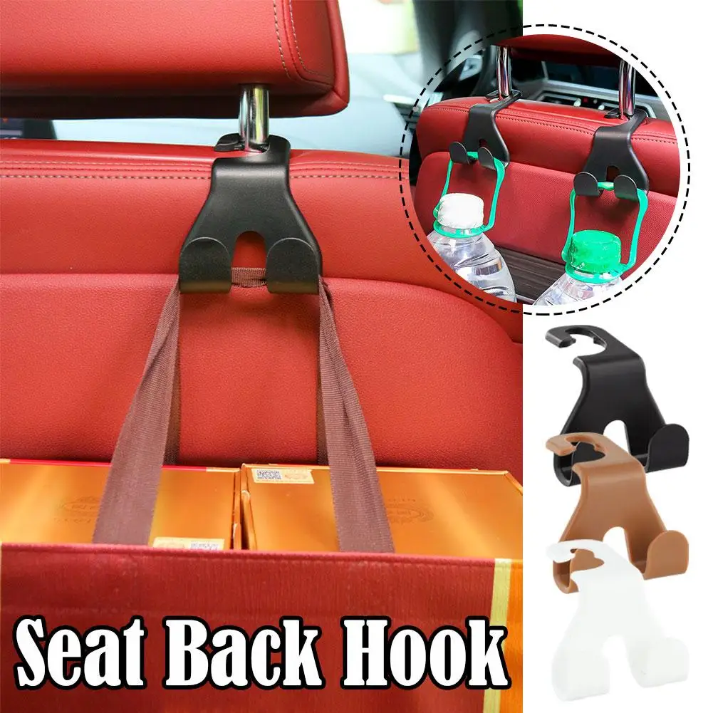 Universal Hooks For Bags Car Clips Front Seat Headrest Organizer Holder Clothes Hanging Hooks Clip Car Interior Accessories H7X1