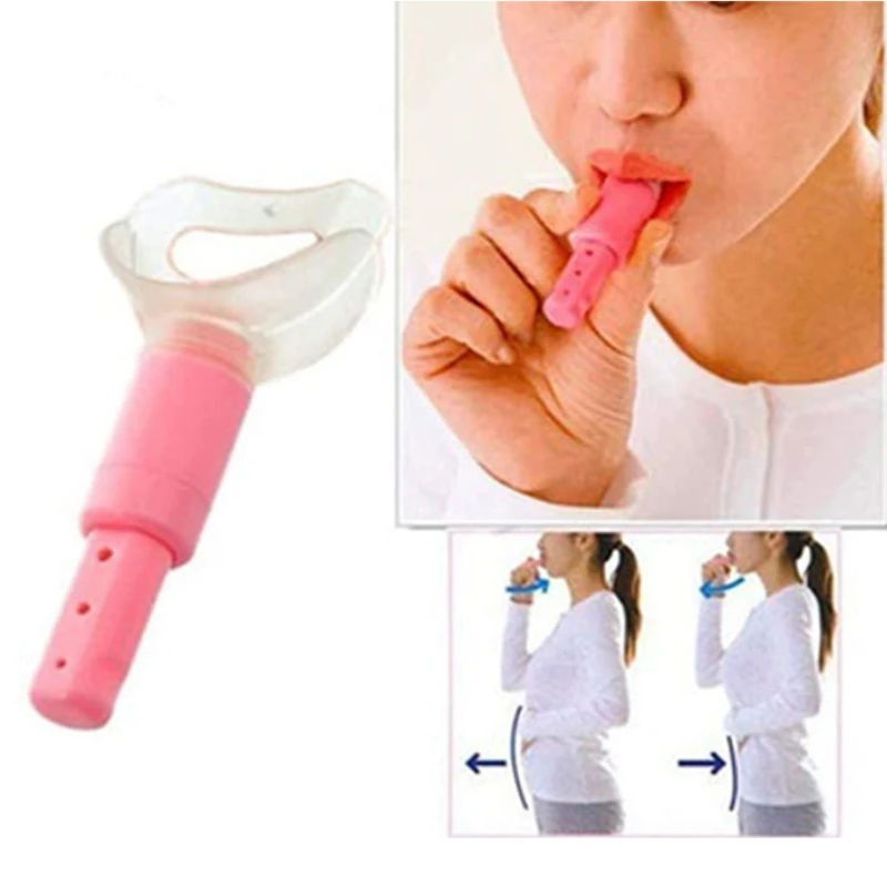 Portable Abdominal Breathing Exerciser Trainer Face Lift Respiration Device Slim Waist Face Lose Weight Increase Lung Capacity