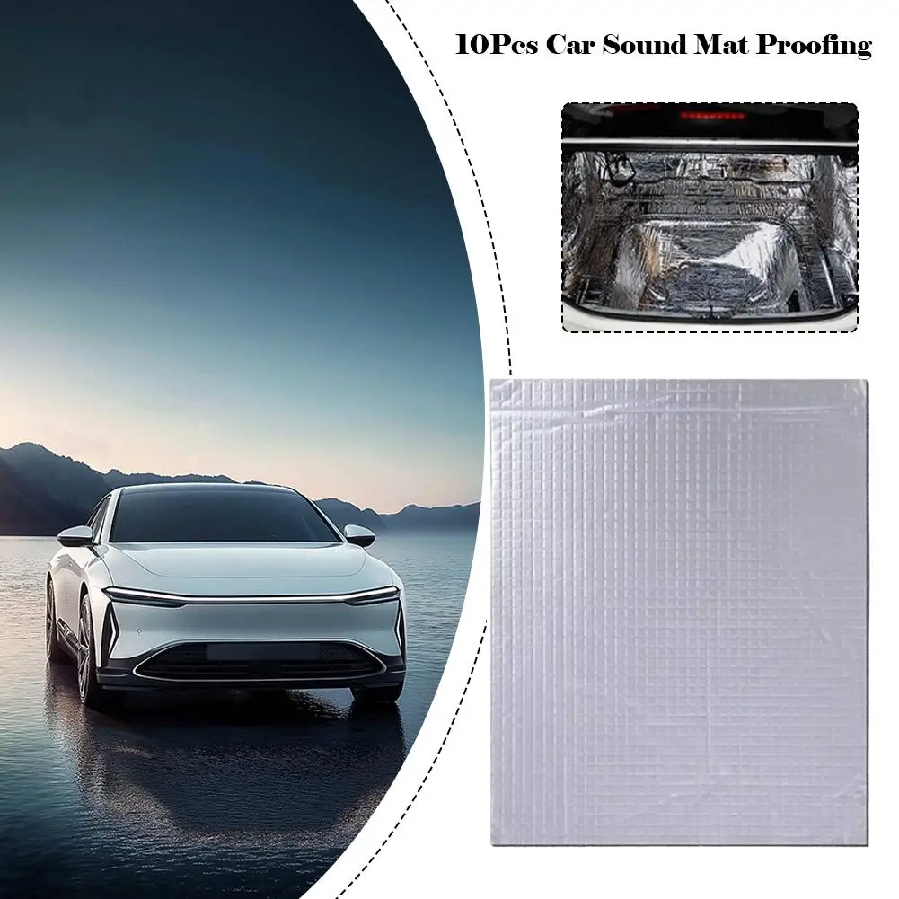 250x180x5mm Car Sound Deadening Mat Heat Insulation Truck Noise Reduction Self Adhesive Waterproof High Density
