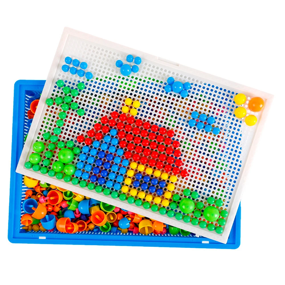 

Baby Toys 296pcs 3D Puzzle Educational STEM Toys Mushroom Grain Design Boxed Building Board Games for Kids Learning Activities​