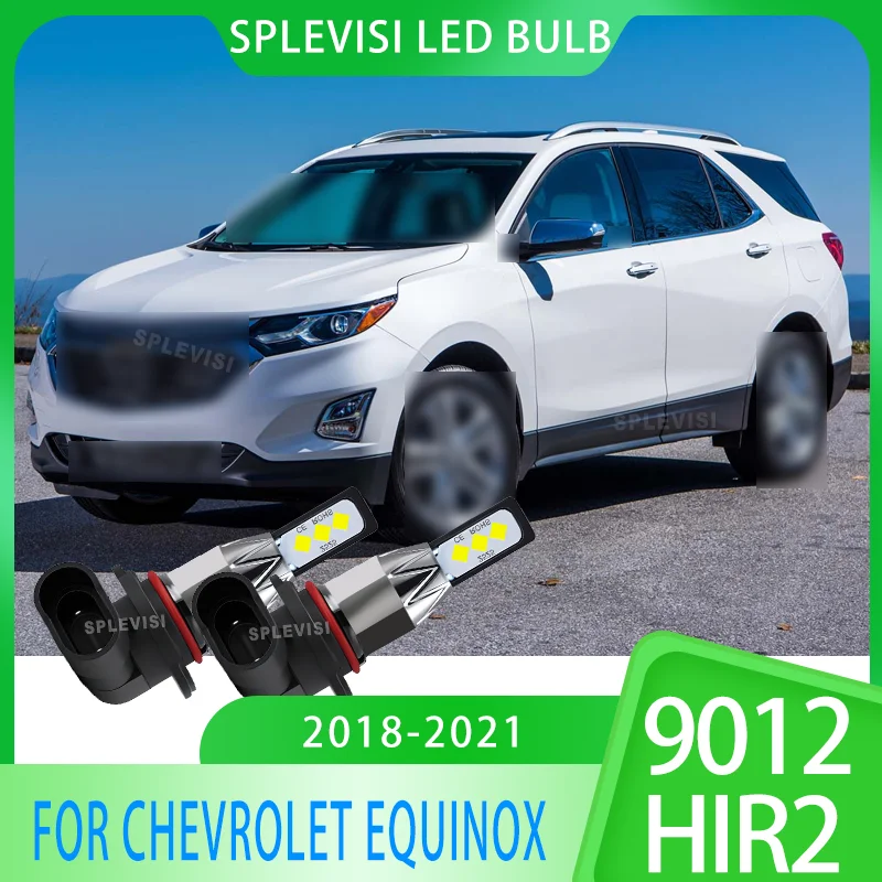 

2pcs 9012 Car LED Headlight Bulbs: 60,000 Hours, IP67, Plug and Play For Chevrolet Equinox 2018-2021 2018 2019 2020 2021