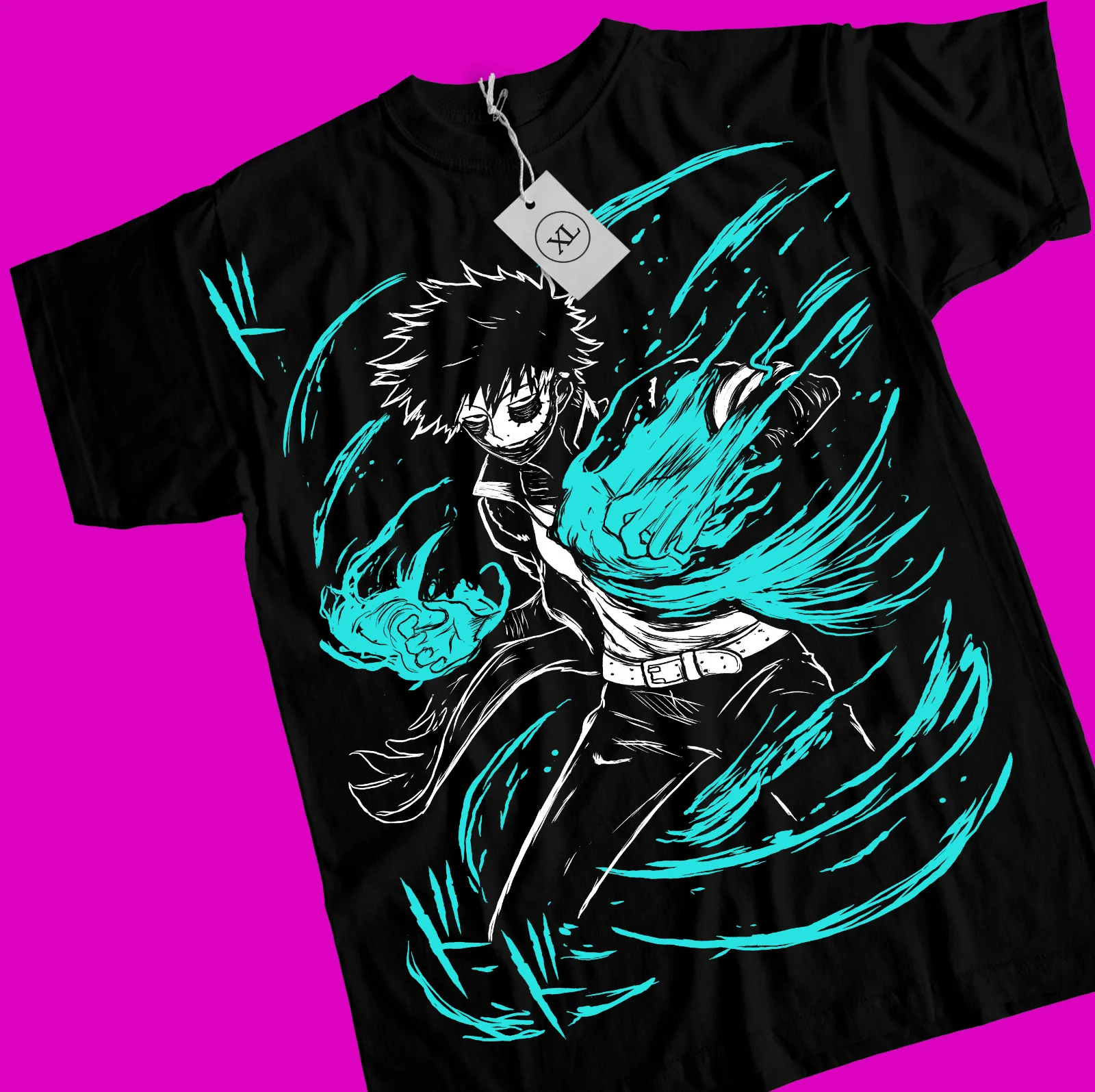 Dabi T-shirt Academia my hero All sizes Mha Toya Todoroki Anime Gift Black Shirt