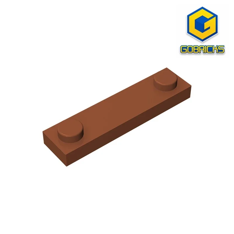 GDS-723 PLATE 1X4 W. 2 KNOBS compatible with lego 92593 children's DIY Educational Building Blocks Technical