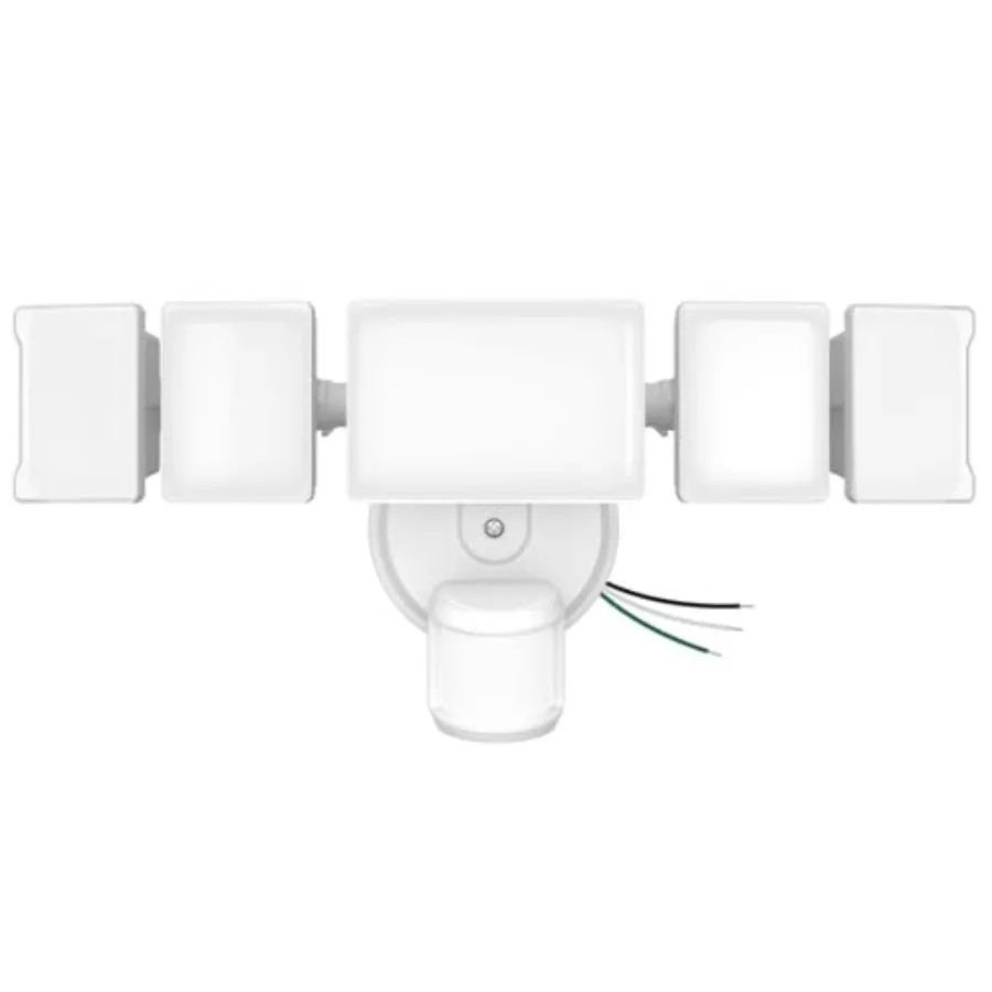 

Ультраяркий уличный светодиодный прожектор 18000 лм с 5 головками, IP65, 6500K, от заката до рассвета, для больших площадей и гаражей