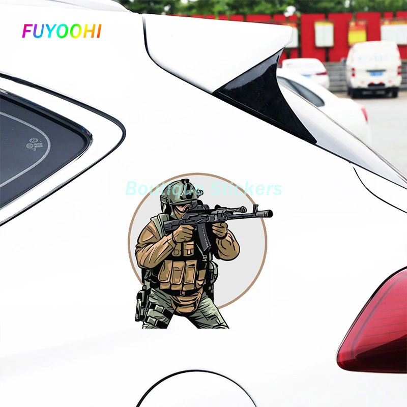 FUYOOHI Play Stickers for Airborne Division Close Quarters Combat Special Forces Vinyl Car Sticker Laptop Decal Decoration