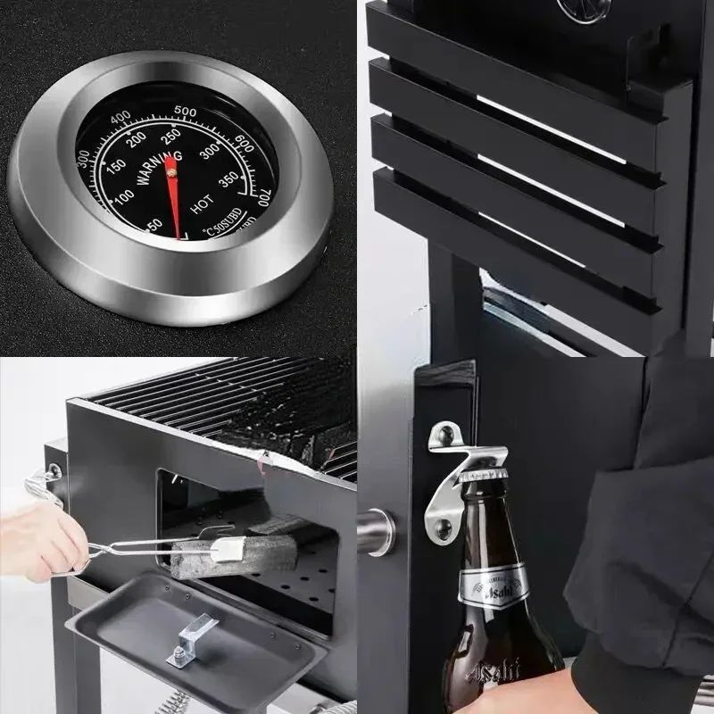 

Bestseller Barbecue Stove Household Grill Thickened Large Square Outdoor Charcoal Courtyard BBQ PortableStove