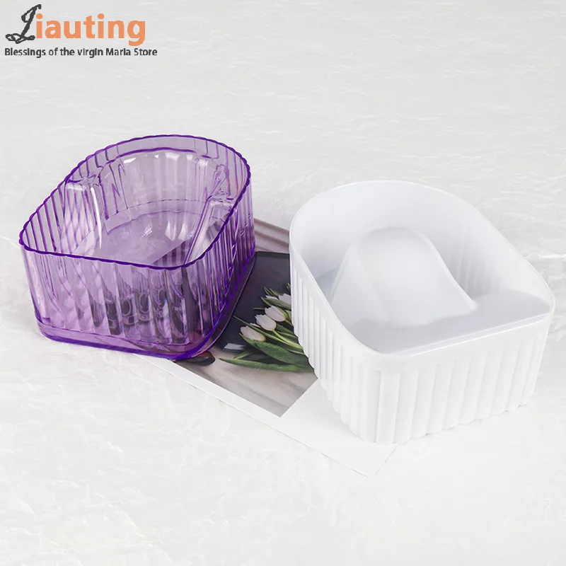 Nail Soaking Bowl Acrylic Soak Off Gel Polish Dip Powder Remover Manicure Bowl For Home Bowl For Nail Art Hands Gel Soak Off